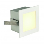  FRAME BASIC LED recessed luminaire, square, matt white, warmwhite LED
