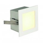 FRAME BASIC LED recessed luminaire, square, matt white, warmwhite LED