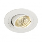  NEW TRIA LED DL ROUND SET, matt white, 6W, 2700K, 38°, incl. driver and springs