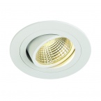  NEW TRIA LED DL ROUND SET, matt white, 6W, 3000K, 38°, incl. driver and springs