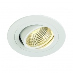 NEW TRIA LED DL ROUND SET, matt white, 6W, 3000K, 38°, incl. driver and springs