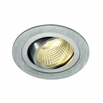  NEW TRIA LED DL ROUND SET, alu brushed, 6W, 3000K, 38°, incl. driver and springs