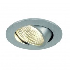  NEW TRIA LED 3W DL ROUND SET, downlight, alu brushed, 3W, 38°, 3000K, incl. drive