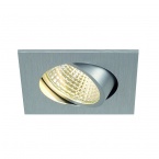 NEW TRIA LED 3W DL SQUARE SET, downlight, alu brushed, 3W, 38°, 3000K, incl. driver