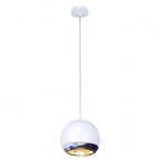  LIGHT EYE pendant luminaire, white/chrome, GU10, max. 75W