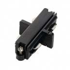  Longitudinal connector for 1-circuit HV-track, black, electrical