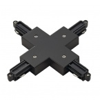  X-connector for 1-circuit HV-track, surface-mounted, black