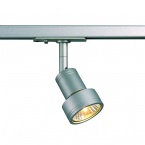  PURI lamp head, silvergrey GU10, max. 50W, incl. 1- circuit adaptor