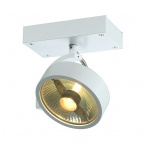 KALU 1 QPAR ceiling light, matt white. ES111, max. 75W