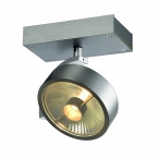  KALU 1 QPAR ceiling light, alu brushed. ES111, max. 75W