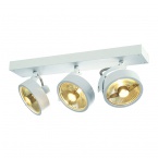  KALU 3 QPAR ceiling light, matt white. ES111, max. 3x75W