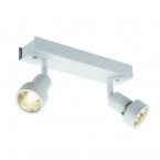  PURI 2 ceiling light, matt white, GU10, max. 2x50W, incl. decorative ring