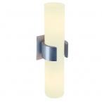  DENA II wall lamp, alu-brushed , glass partially satined, 2x E14, max. 40W