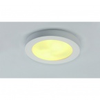  Ceiling luminaire, GL 105 E27, round, white plaster, max. 15W
