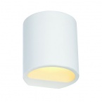 PLASTRA wall lamp, GL 104 ROUND, white plaster, G9, max. 42W