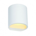 PLASTRA wall lamp, GL 104 ROUND, white plaster, G9, max. 42W