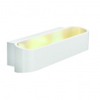 ASSO 300 LED wall light, oval, white, 2x 5W LED, 3000K