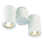 ENOLA_B SPOT II wall and ceiling luminaire, white, 2x GU10, max. 2x 50W