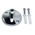  Wall holder for low-voltage wire system, chrome, 2 pieces, 3cm