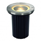 DASAR EXACT GU10 recessed ground lamp, round, stainless steel 316, max. 35W, IP67