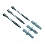  Screw set stainless steel M6 incl. cap nuts, dowels and washers