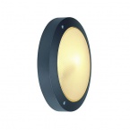  BULAN ceiling luminaire, round , anthracite, E14, max. 60W, satined glass
