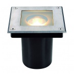  DASAR SQUARE GU10, recessed ground spot, stainless steel 304, max. 35W, IP67