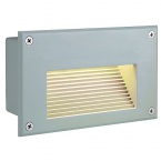  BRICK LED DOWNUNDER wall lamp, rectangular, silvergrey, warmwhite LED