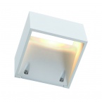  LOGS WALL wall lamp, square, white, 6W LED, warmwhite