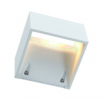 LOGS WALL wall lamp, square, white, 6W LED, warmwhite