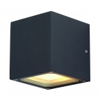 SITRA CUBE wall lamp, anthracite, GX53, max. 9W