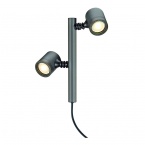  NEW MYRA 2 lamphead, anthracite, GU10, max. 2x 4W, IP44