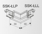 L-shaped connector RIGHT