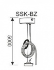  base + power cord + suspension wire (5 meters)